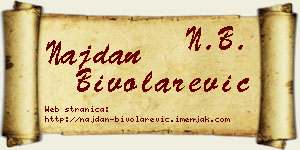 Najdan Bivolarević vizit kartica